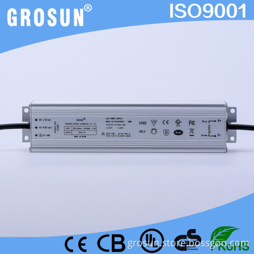 24V 2A 48W Constant Voltage Waterproof IP65 LED Driver / LED Power Supply for LED strips and LED Display with CE UL approved
